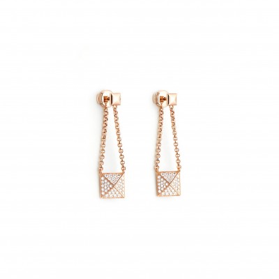 HERMÈS CLOU D'H DANGLE EARRINGS H223507B00